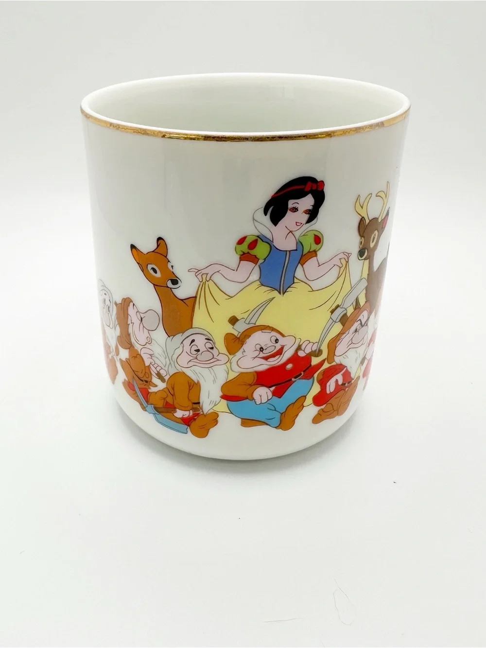 Rare Vintage Walt Disney Snow White & the Seven Dwarfs Cup Mug Porcelain  Japan